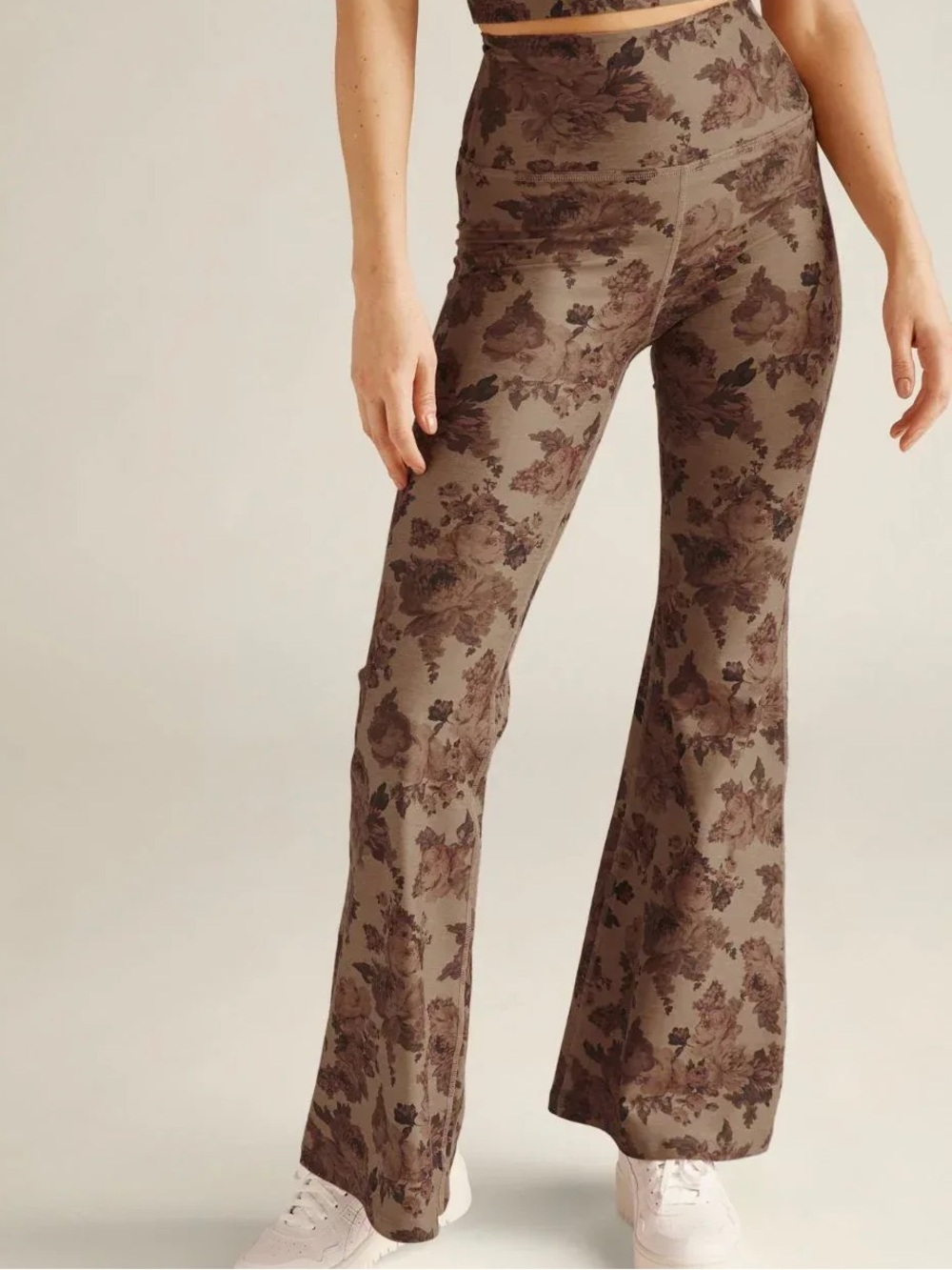 Beyond Yoga Spacedye High Waisted All Day Flare Pant Romantic Floral Small